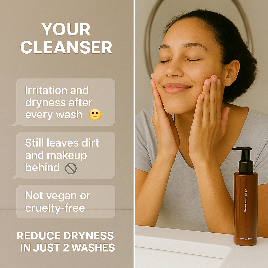 Kale Hydrating Face Cleanser · For Dry Skin