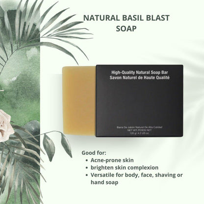 Natural Basil Blast Soap - HEALTHFUL - GLOW